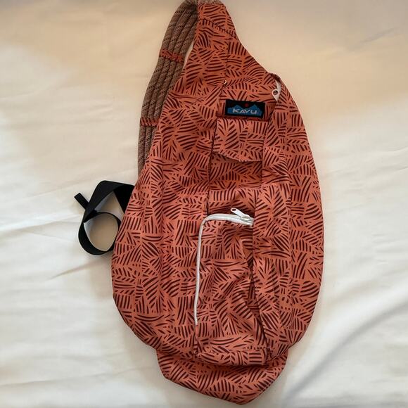 Kavu Accessories - KAVU Rope Shoulder Canvas Bag Orange